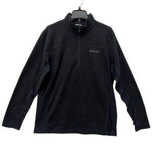 Columbia Men's Black Klamath Range II Half Zip Microfleece Pullover  Size L